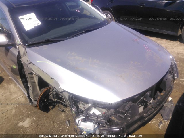 5XXGR4A60EG341970 - 2014 KIA OPTIMA SX SILVER photo 6