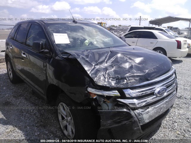 2FMDK4JC6BBA10010 - 2011 FORD EDGE SEL BLACK photo 1