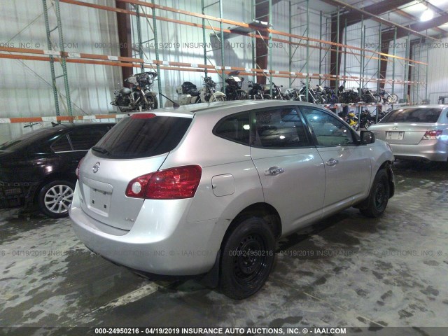 JN8AS5MVXAW145180 - 2010 NISSAN ROGUE S/SL/KROM SILVER photo 4