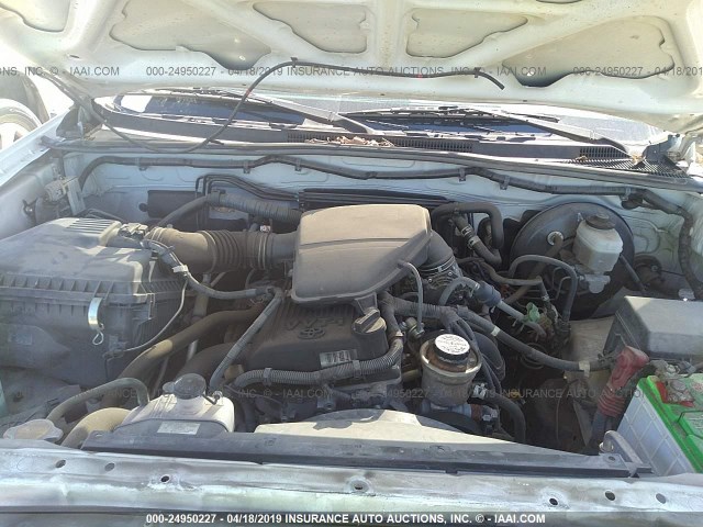 5TETX22N65Z116226 - 2005 TOYOTA TACOMA ACCESS CAB თეთრი ფოტო 10