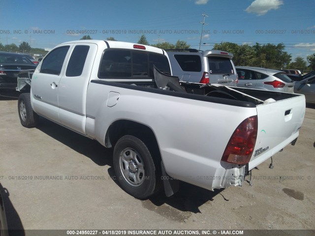 5TETX22N65Z116226 - 2005 TOYOTA TACOMA ACCESS CAB თეთრი ფოტო 3