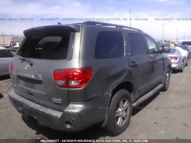 5TDBY5G16AS029353 - 2010 TOYOTA SEQUOIA SR5 BROWN photo 4