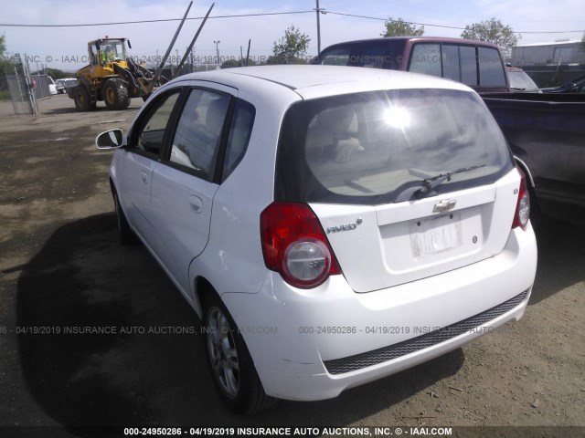 KL1TD6DE4AB119564 - 2010 CHEVROLET AVEO LS/LT WHITE photo 3