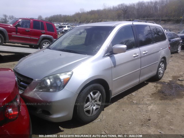 5FNRL38707B419821 - 2007 HONDA ODYSSEY EXL GRAY photo 2