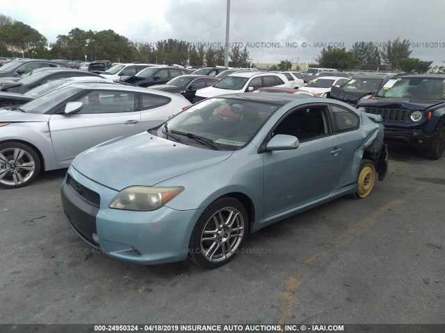 JTKDE177X50052263 - 2005 TOYOTA SCION TC BLUE photo 2