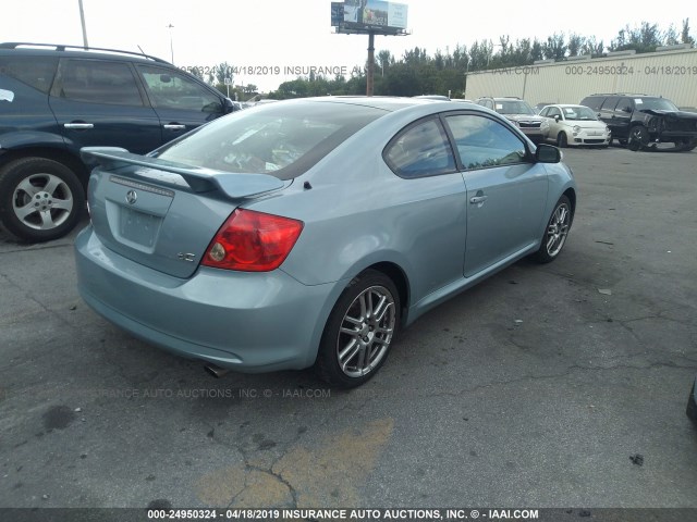 JTKDE177X50052263 - 2005 TOYOTA SCION TC BLUE photo 4