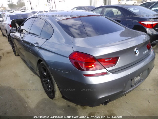 WBA6D0C50GD927781 - 2016 BMW 640 I/GRAN COUPE GRAY photo 3