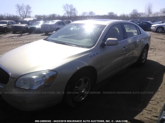 1G4HD57207U195513 - 2007 BUICK LUCERNE CXL GOLD photo 2