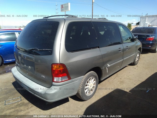 2FMZA5147YBC14489 - 2000 FORD WINDSTAR LX GRAY photo 4