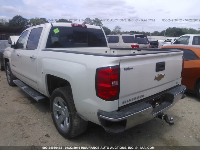 3GCPCSEC4EG516207 - 2014 CHEVROLET SILVERADO C1500 LTZ WHITE photo 3