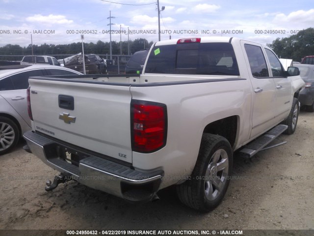 3GCPCSEC4EG516207 - 2014 CHEVROLET SILVERADO C1500 LTZ WHITE photo 4