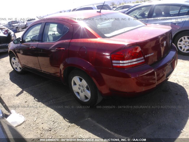 1B3LC46B99N518890 - 2009 DODGE AVENGER SE/SXT RED photo 3