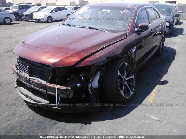 1FAHP2E89FG100662 - 2015 FORD TAURUS SEL BROWN photo 2