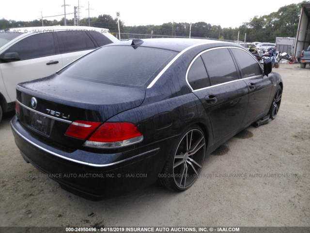 WBAHN83537DT74628 - 2007 BMW 750 BLACK photo 4