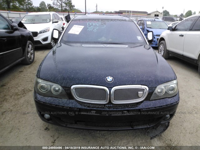 WBAHN83537DT74628 - 2007 BMW 750 BLACK photo 6