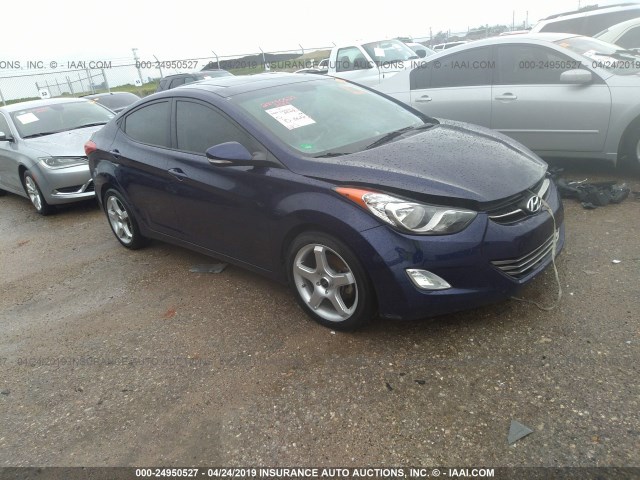 5NPDH4AEXDH442840 - 2013 HYUNDAI ELANTRA GLS/LIMITED BLUE photo 1