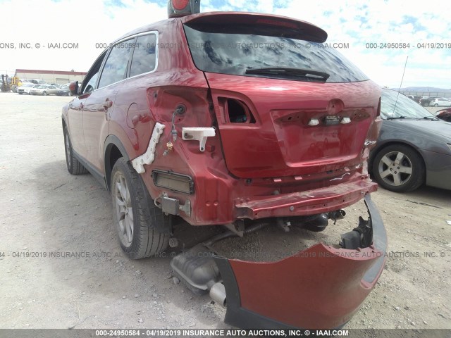 JM3TB2CA8F0461356 - 2015 MAZDA CX-9 TOURING RED photo 6