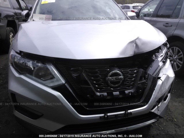 JN8AT2MV7JW303180 - 2018 NISSAN ROGUE S/SL/SV SILVER photo 6