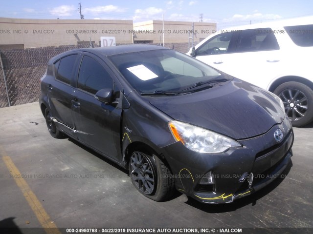 JTDKDTB38D1533932 - 2013 TOYOTA PRIUS C GRAY photo 1