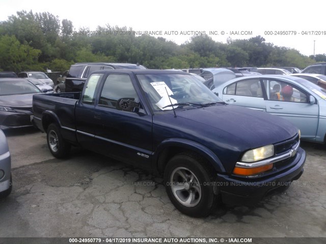 1GCCS19WX1K117451 - 2001 CHEVROLET S TRUCK S10 Dark Blue photo 1