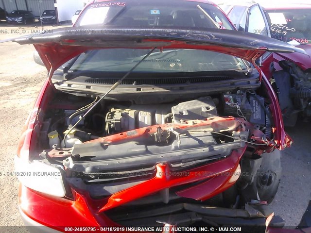 2B4GP25G5XR440448 - 1999 DODGE CARAVAN RED photo 10