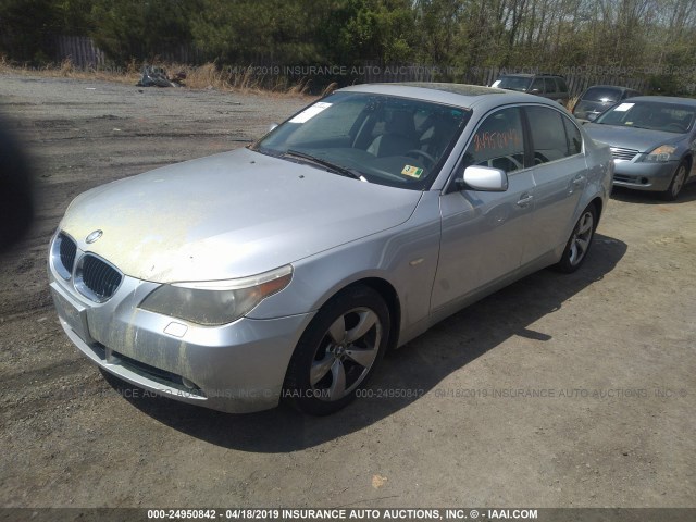 WBANA53515B857850 - 2005 BMW 525 I SILVER photo 2