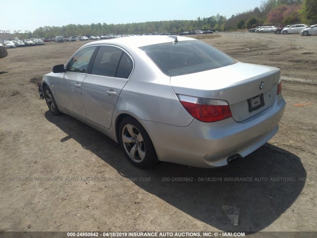 WBANA53515B857850 - 2005 BMW 525 I SILVER photo 3