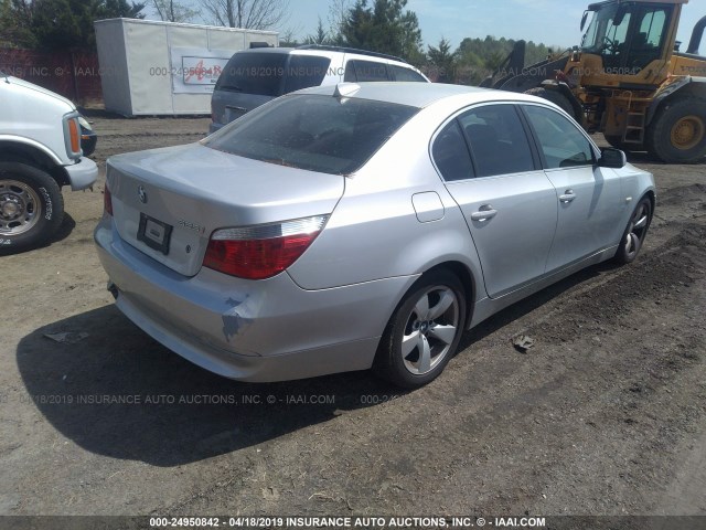 WBANA53515B857850 - 2005 BMW 525 I SILVER photo 4