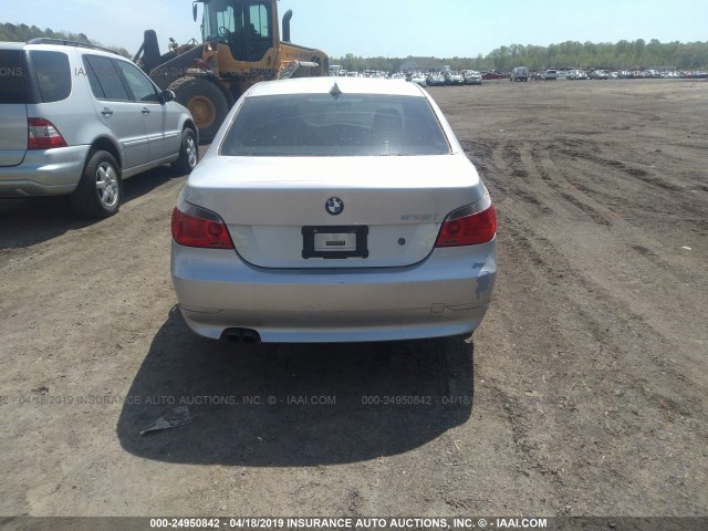 WBANA53515B857850 - 2005 BMW 525 I SILVER photo 6