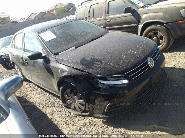 3VW2K7AJ8FM406954 - 2015 VOLKSWAGEN JETTA S BLACK photo 1