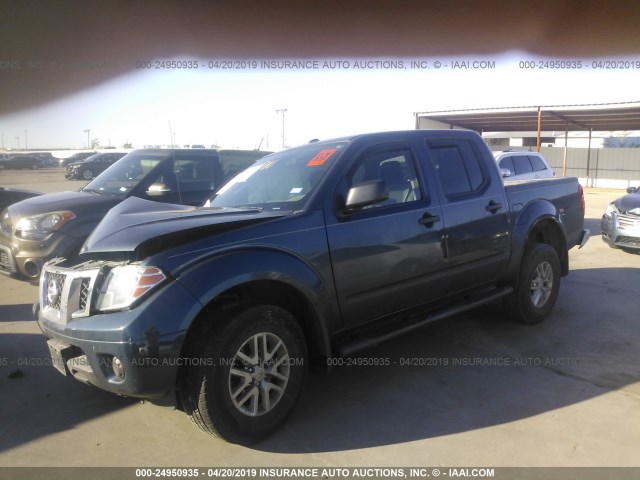 1N6DD0ER0HN718687 - 2017 NISSAN FRONTIER S/SV/SL/PRO-4X BLUE photo 2