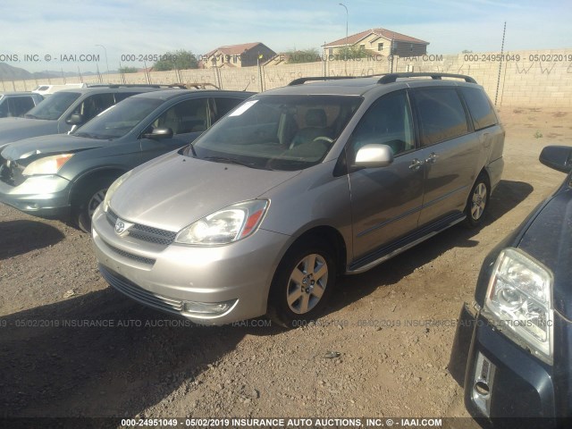 5TDZA22C14S184343 - 2004 TOYOTA SIENNA XLE/XLE LIMITED SILVER photo 2