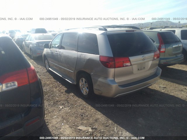 5TDZA22C14S184343 - 2004 TOYOTA SIENNA XLE/XLE LIMITED SILVER photo 3