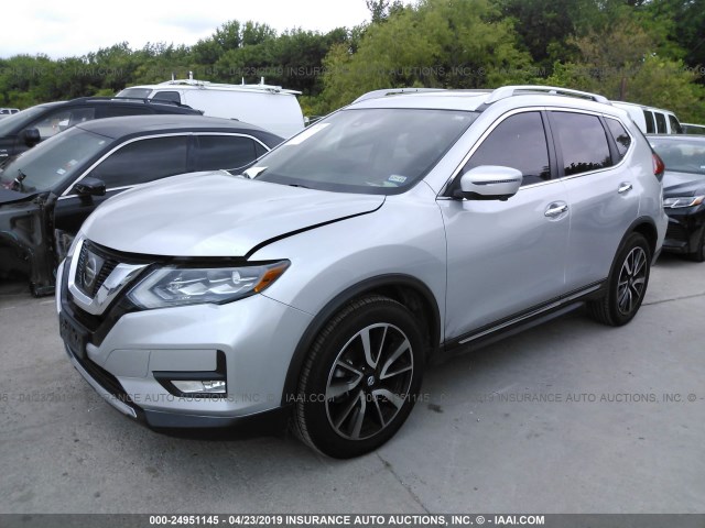 JN8AT2MT1HW399932 - 2017 NISSAN ROGUE S/SL/SV SILVER photo 2