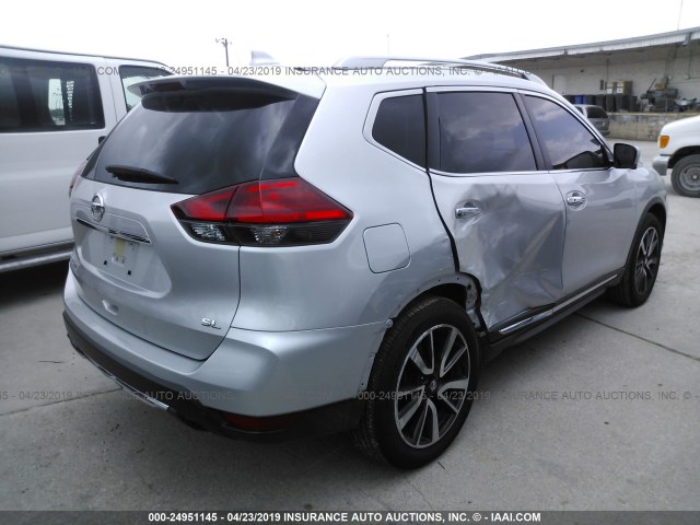 JN8AT2MT1HW399932 - 2017 NISSAN ROGUE S/SL/SV SILVER photo 4