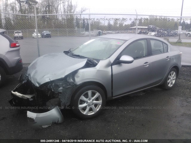 JM1BL1SG6A1295696 - 2010 MAZDA 3 I SILVER photo 2