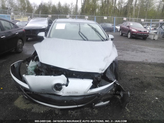 JM1BL1SG6A1295696 - 2010 MAZDA 3 I SILVER photo 6