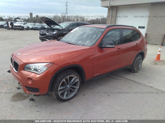 WBAVL1C54FVY31231 - 2015 BMW X1 XDRIVE28I ORANGE photo 2