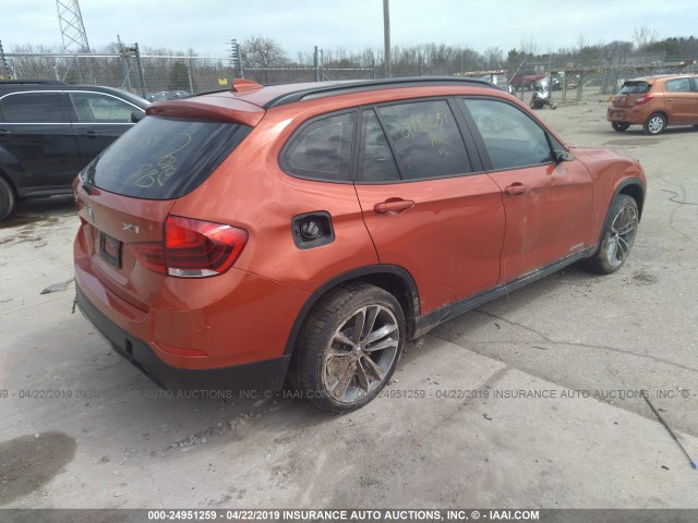 WBAVL1C54FVY31231 - 2015 BMW X1 XDRIVE28I ORANGE photo 4