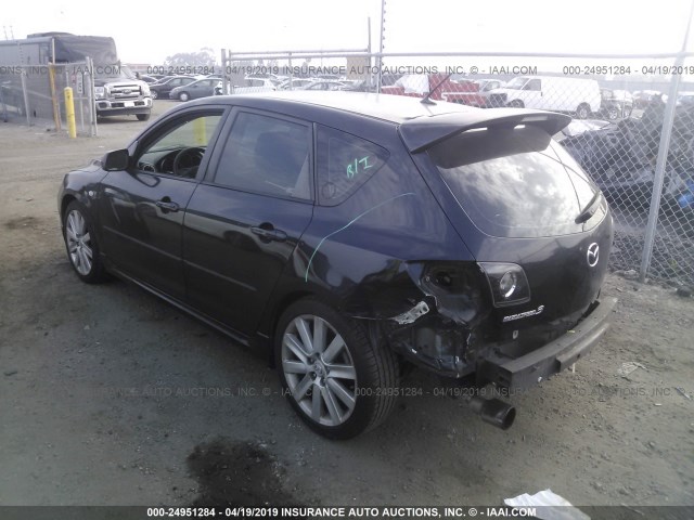 JM1BK34LX71745738 - 2007 MAZDA SPEED 3 BLACK photo 3