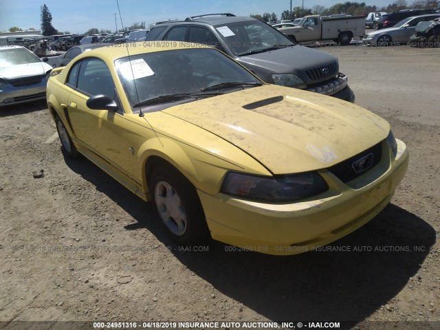 1FAFP40421F119785 - 2001 FORD MUSTANG YELLOW photo 1