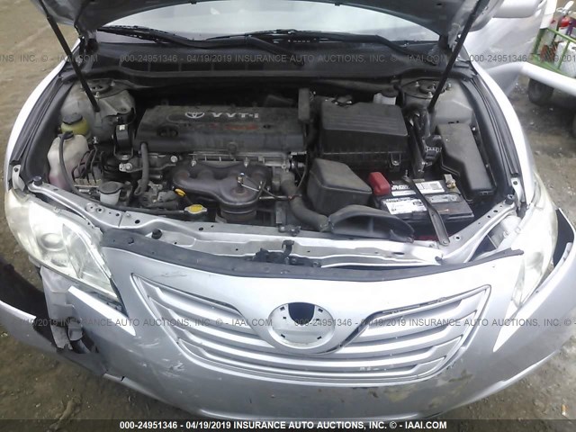 4T1BE46KX7U603322 - 2007 TOYOTA CAMRY NEW GENERAT CE/LE/XLE/SE SILVER photo 10