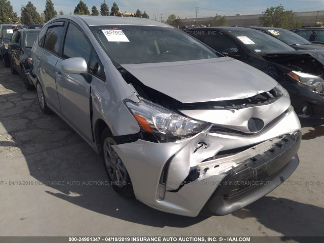 JTDZN3EU2FJ032327 - 2015 TOYOTA PRIUS V SILVER photo 1