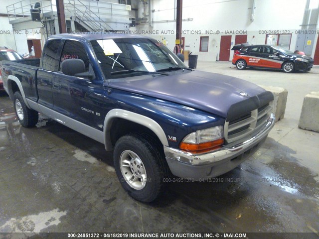 1B7GG22N0YS788230 - 2000 DODGE DAKOTA BLUE photo 1