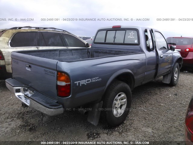 4TASN92N0WZ163965 - 1998 TOYOTA TACOMA XTRACAB PRERUNNER ნაცრისფერი ფოტო 4