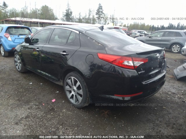 5XXGR4A62CG046429 - 2012 KIA OPTIMA SX BLACK photo 3