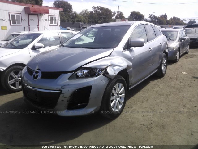 JM3ER2WMXA0344039 - 2010 MAZDA CX-7 SILVER photo 2