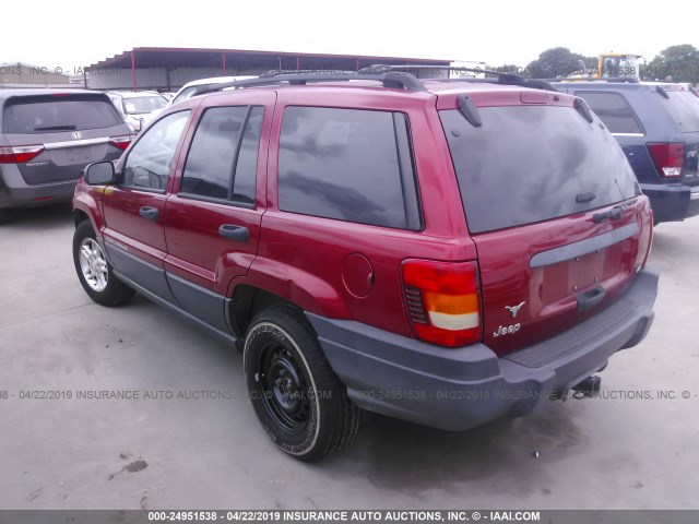 1J4GX48N14C401587 - 2004 JEEP GRAND CHEROKEE LAREDO/COLUMBIA/FREEDOM RED photo 3