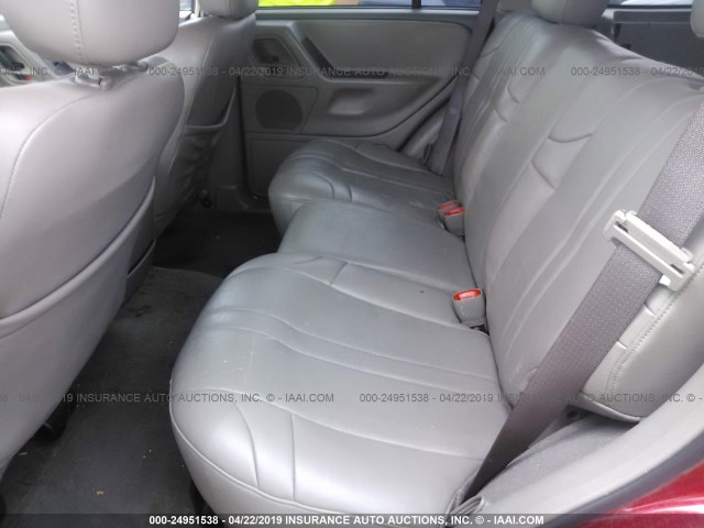 1J4GX48N14C401587 - 2004 JEEP GRAND CHEROKEE LAREDO/COLUMBIA/FREEDOM RED photo 8