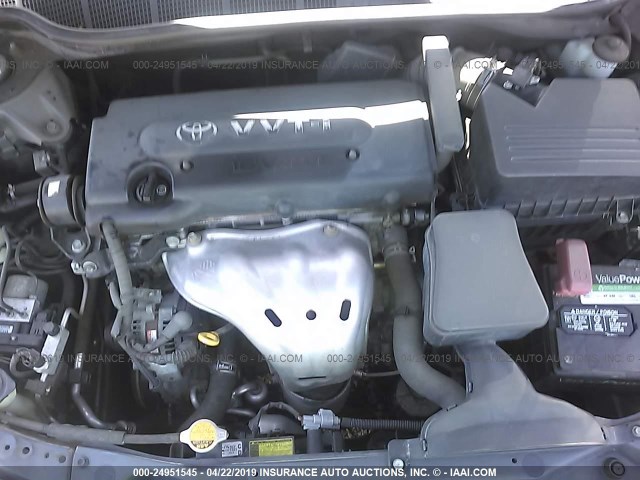 4T1BE46K69U851960 - 2009 TOYOTA CAMRY SE/LE/XLE GRAY photo 10